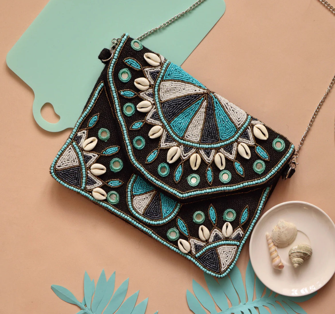 Canva Boho Hand Embroidered Ethnic Sling Bag for Women