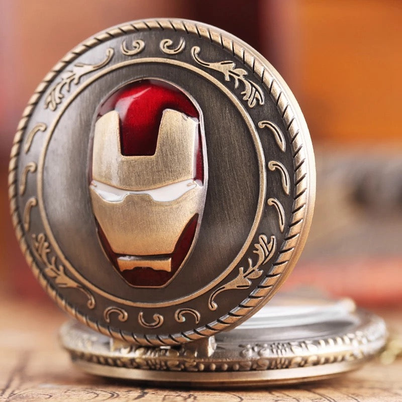 Ironman Pocket Watch Keychain