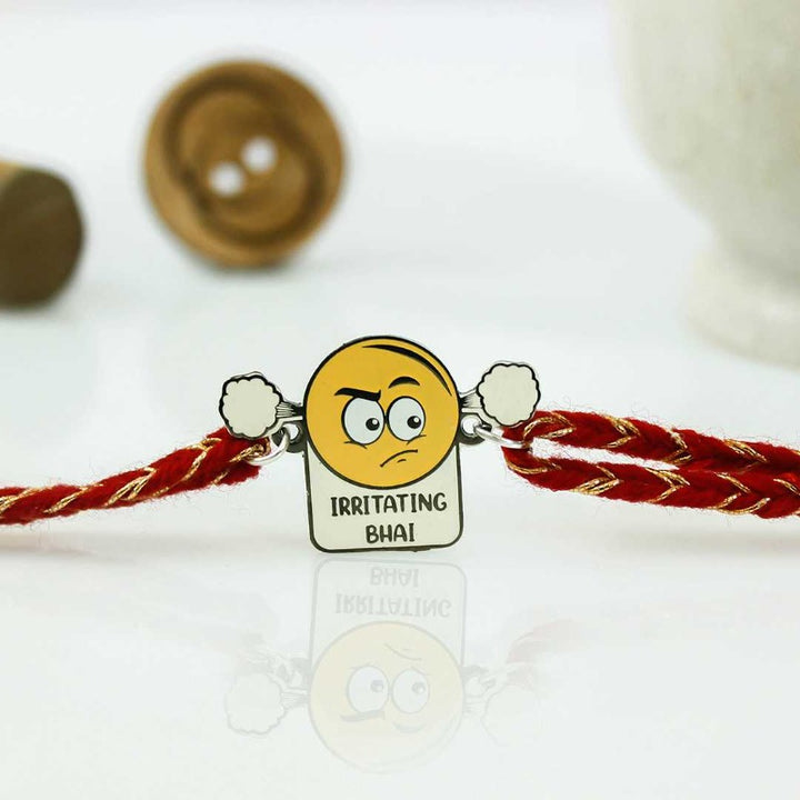 Irritating Bhai Metal Rakhi