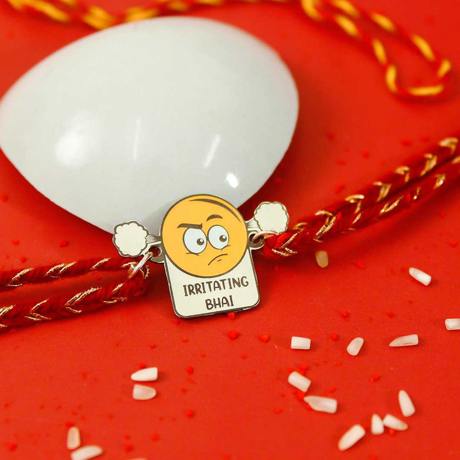 Irritating Bhai Metal Rakhi