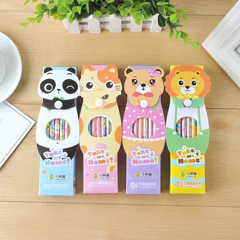 Jungle Animal Pencils - Set of 24