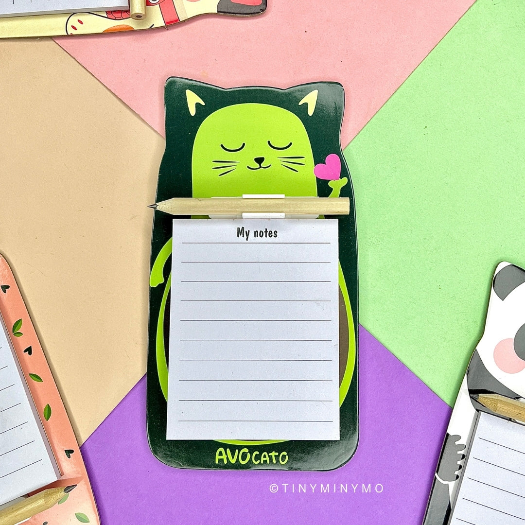 Kawaii Magnetic Notepad with Pencil
