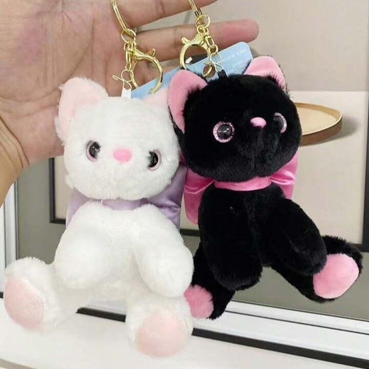 Kawaii Plush Kitty Keychain