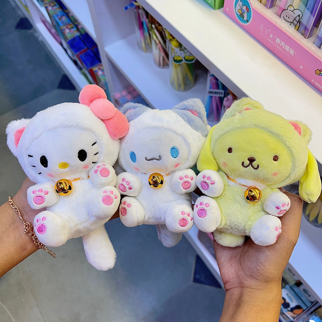 Kitty Cosplay Sanrio Plush Keychain
