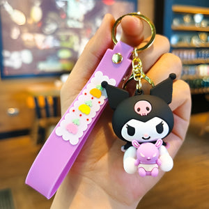 Kuromi Kawaii 3D Keychain - Tinyminymo