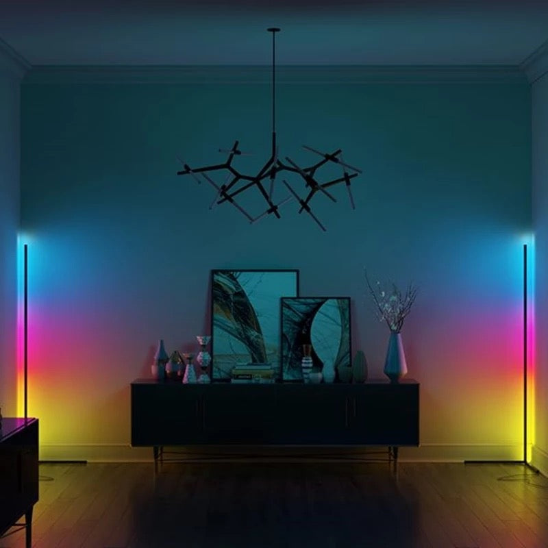 LED Magic Color Corner Floor Lamp