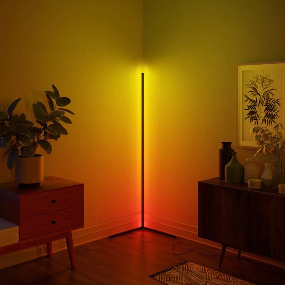 LED Magic Color Corner Floor Lamp