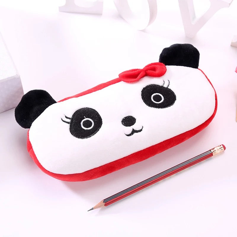Lady Panda - Plush Zipper Pouch