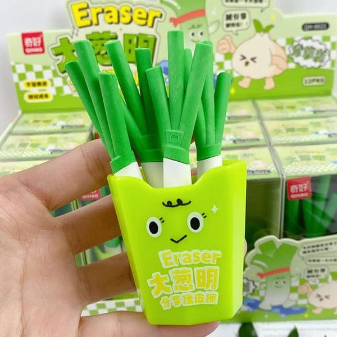 Leek Eraser Set