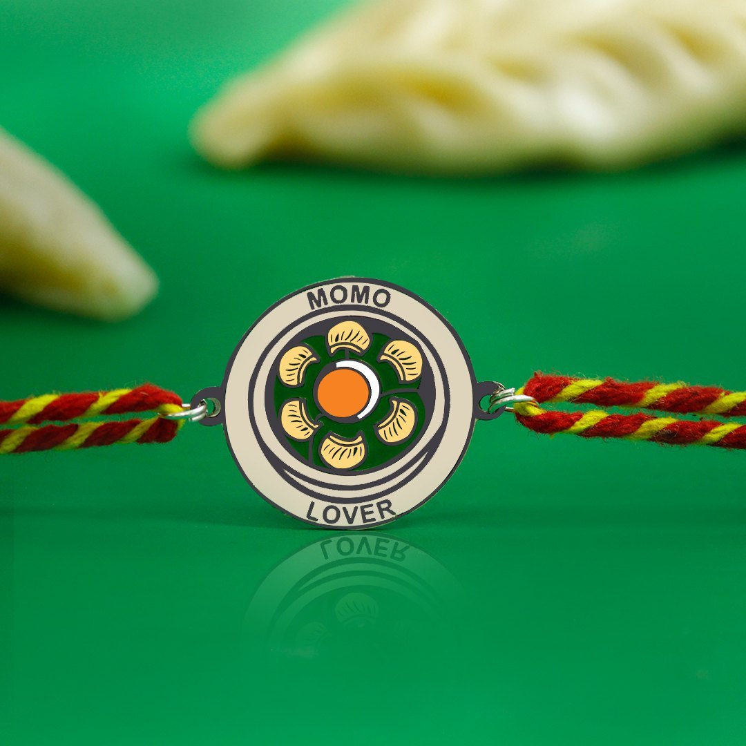 Momo Lover Metal Rakhi