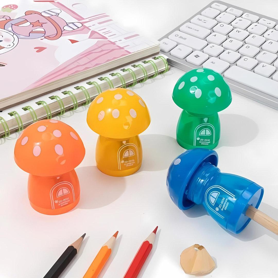 Mushroom Eraser cum Sharpener