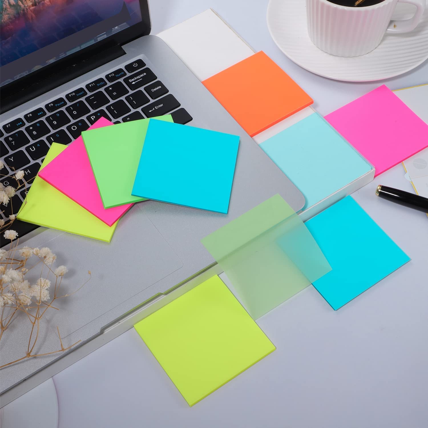 Neon Transparent Sticky Notes