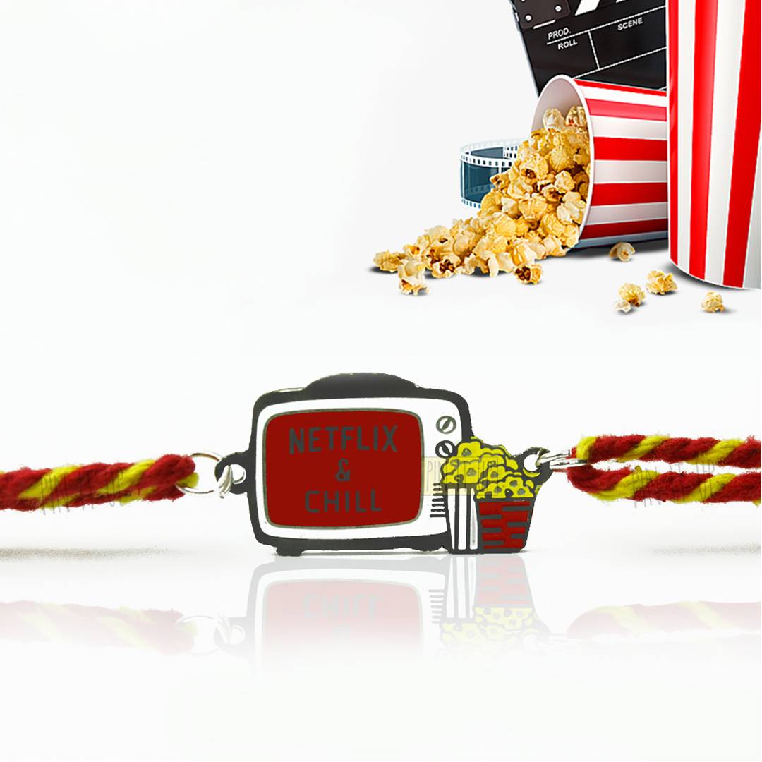 Netflix & Chill Metal Rakhi