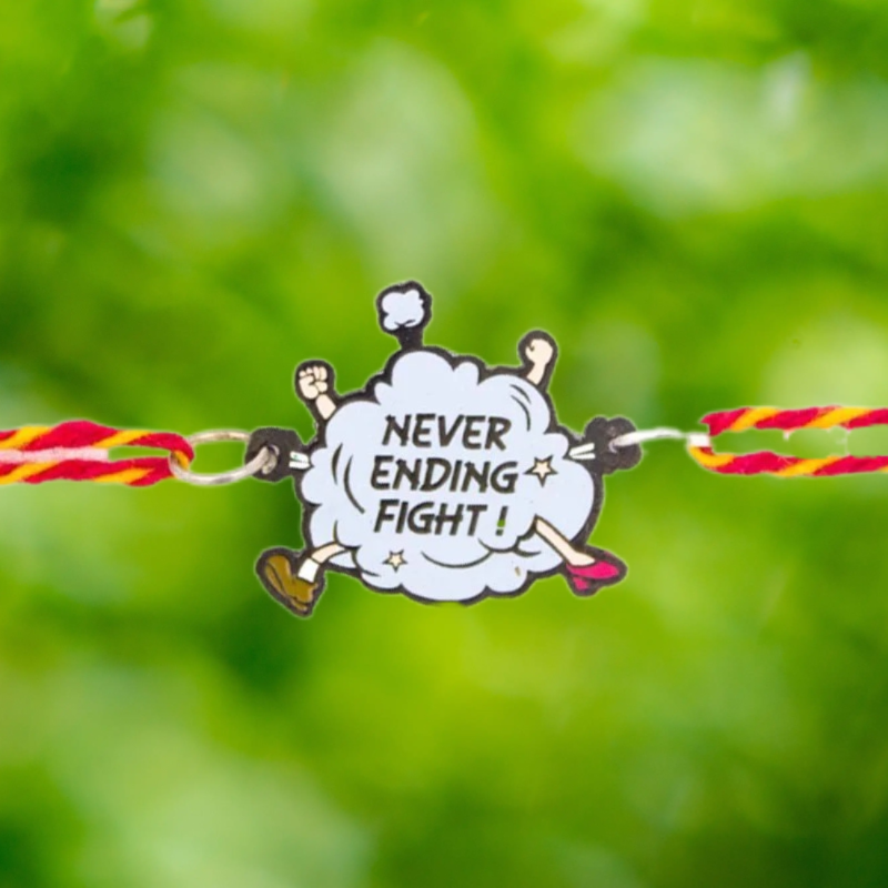 Never Ending Fight Metal Rakhi