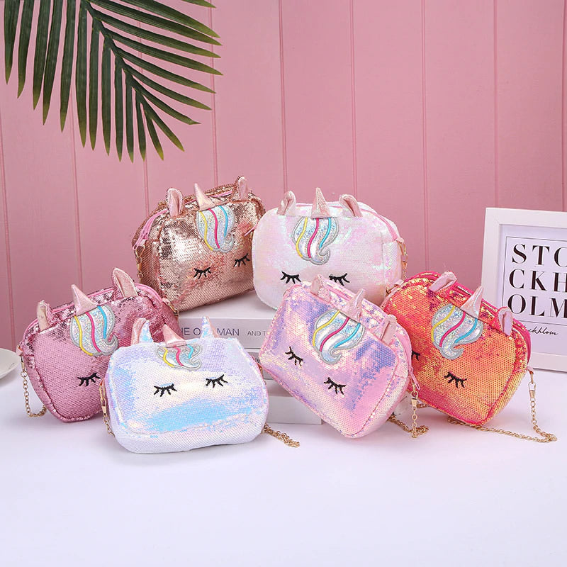 Sequin Unicorn Sling Bag