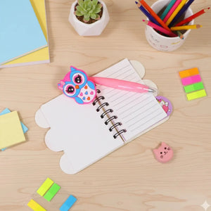 Light Pink Color Owl Blue Ink Pen - Tinyminymo