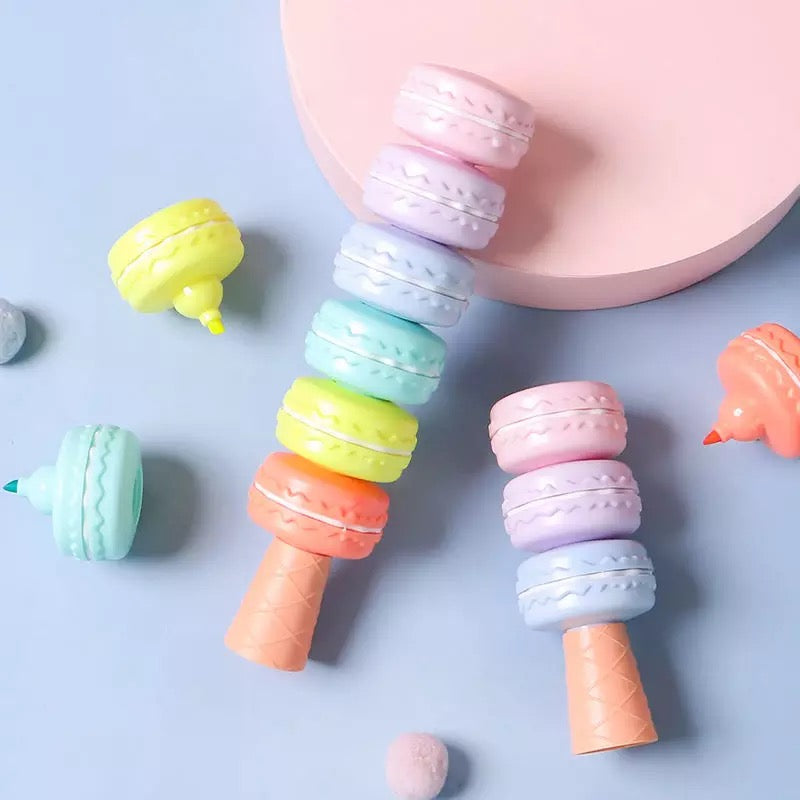 Pastel Macaron Highlighter Set