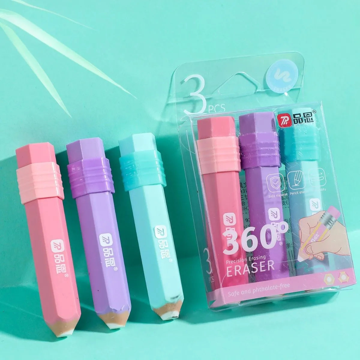 Set of Colorful Erasers - Tinyminymo 