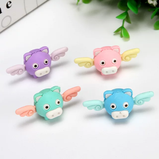 Piggy with Wings Eraser