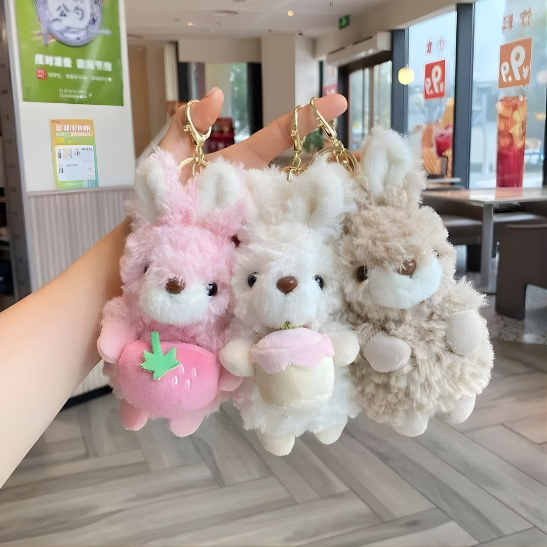 Plush Bunny Keychain