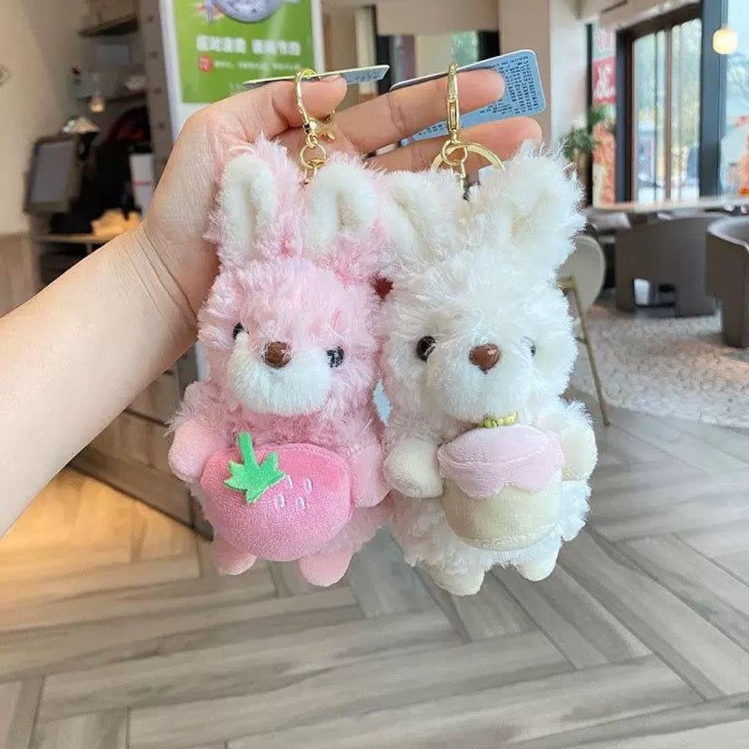 Plush Bunny Keychain