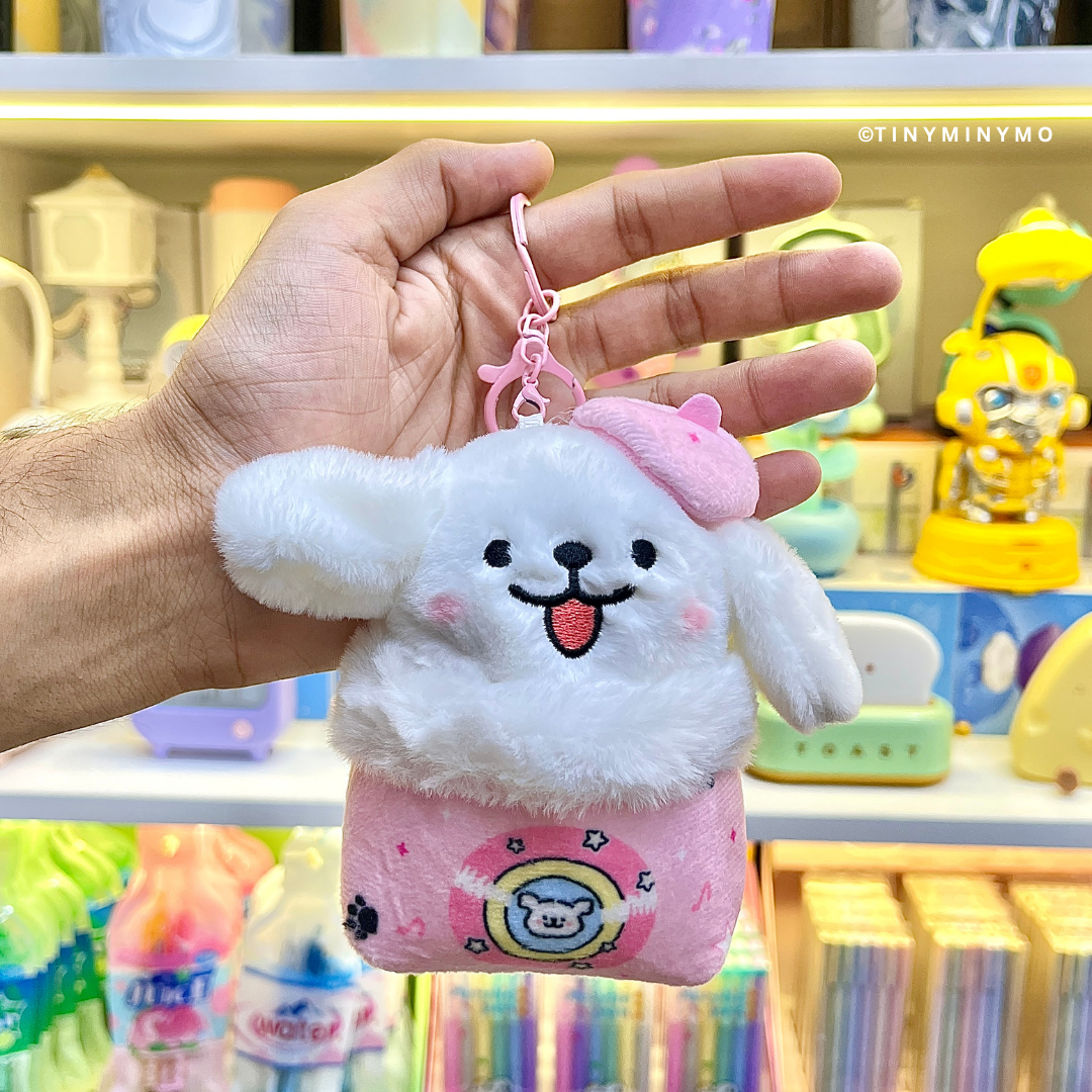 Plush Cute Dog 3D Keychain