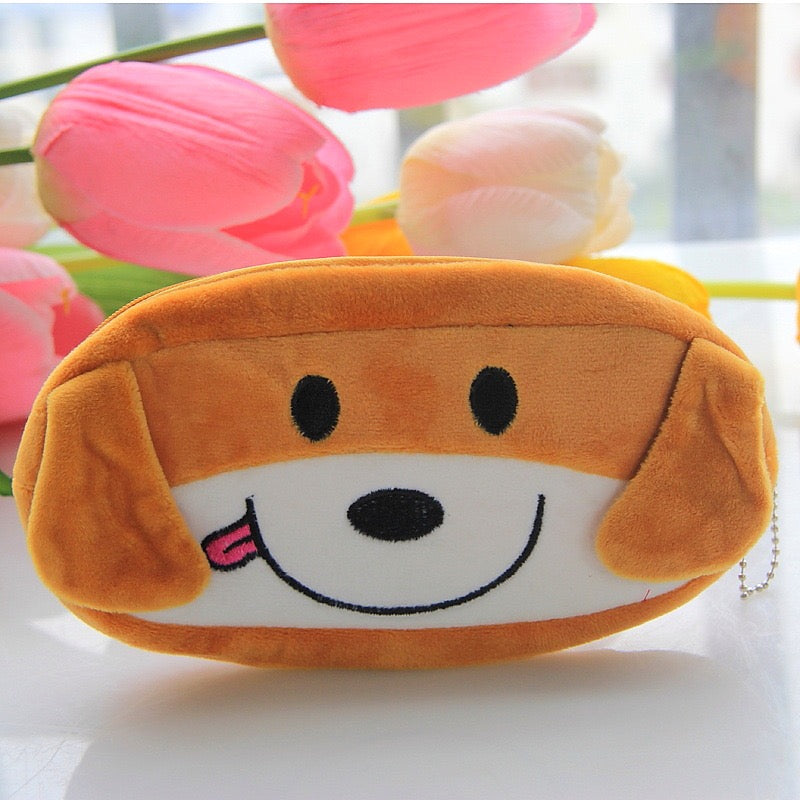 Plush Doggy Zipper Pouch