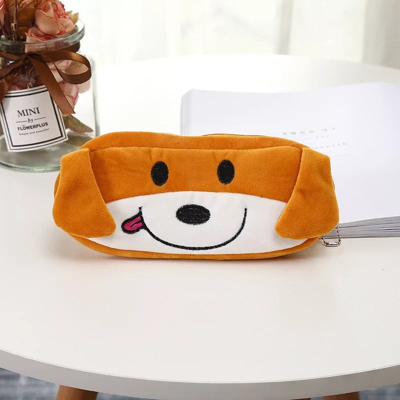 Plush Doggy Zipper Pouch
