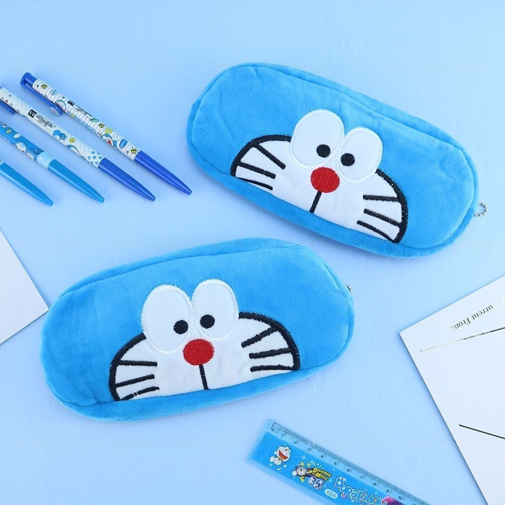 Plush Doraemon Zipper Pouch