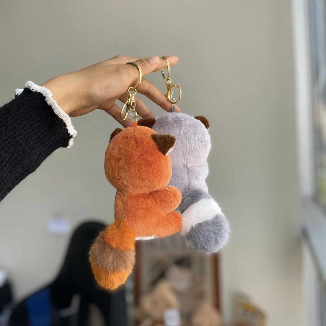 Plush Raccoon 3D Keychain - Tinyminymo