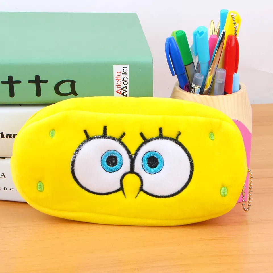 Plush Spongebob Zipper Pouch