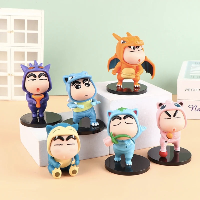 Pokemon Cosplay Shin-chan Action Figure