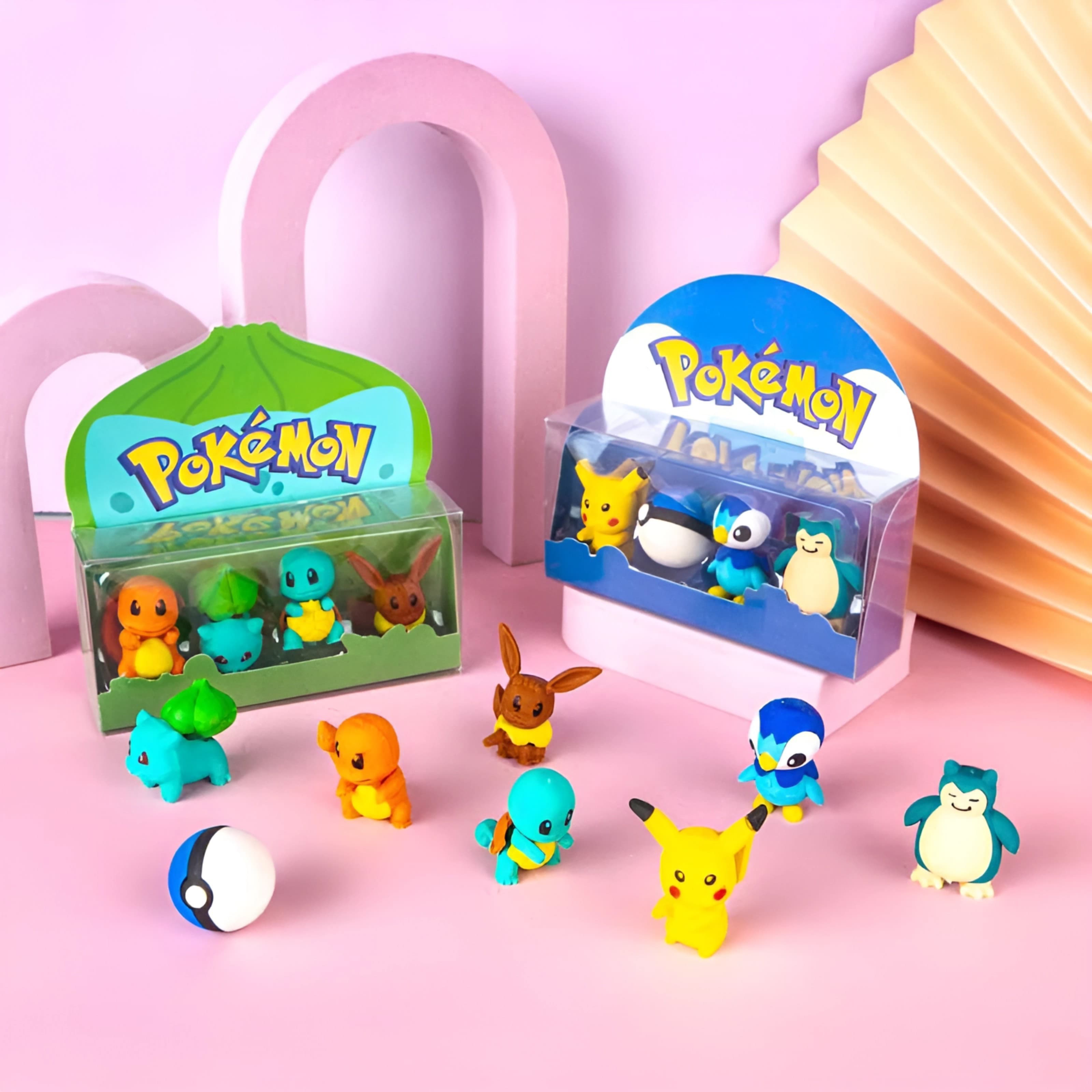 Pokemon Erasers - Set of 4