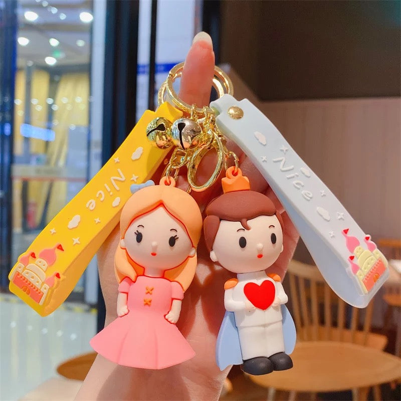 Prince and Princess 3D Keychain
