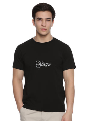 Slayz Printed Round Neck T-Shirt RTSJBDP2