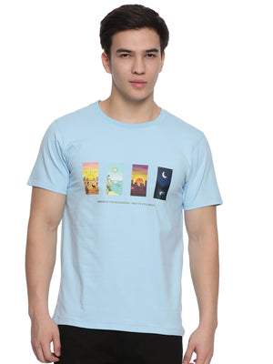 Slayz Printed Round Neck T-Shirt RTSJSDP1