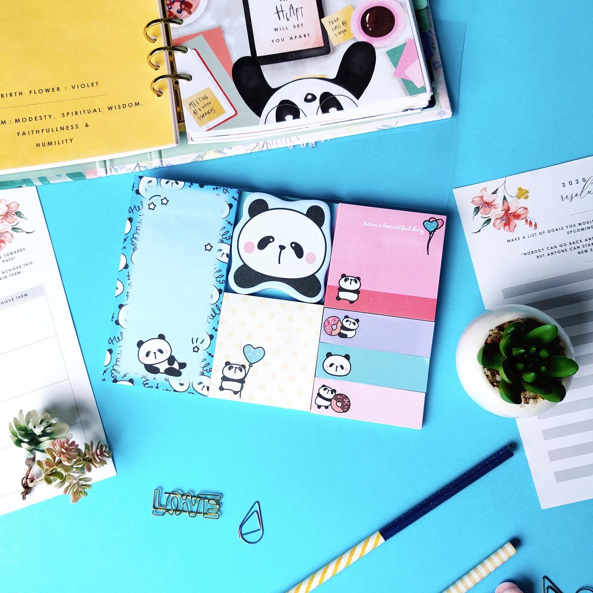 Panda Sticky Note Set