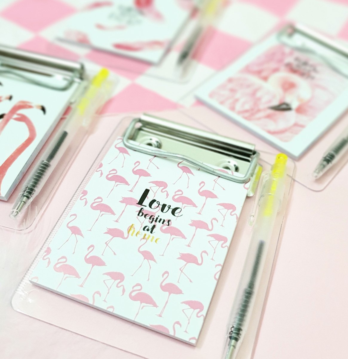 4 In 1 Flamingo Notepad