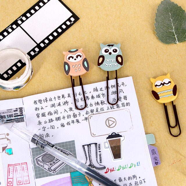 Owl Paperclips - Set of 4