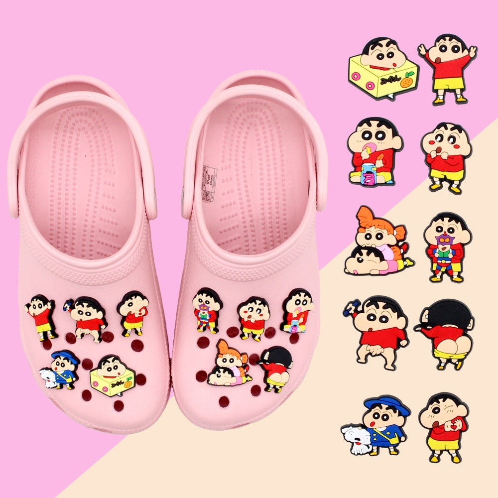 Shin-chan Crocs Decoration - Set of 4