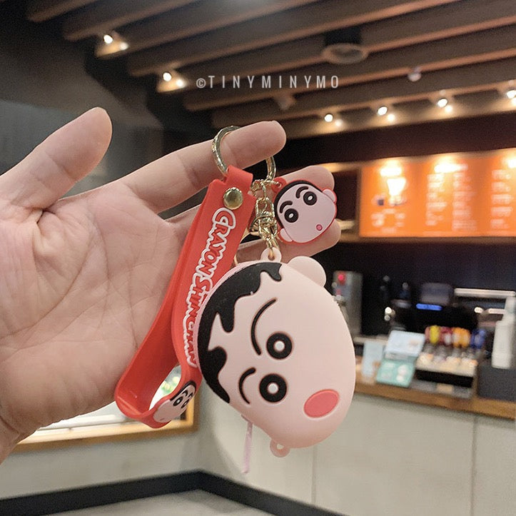 Shinchan Coin Pouch Keychain