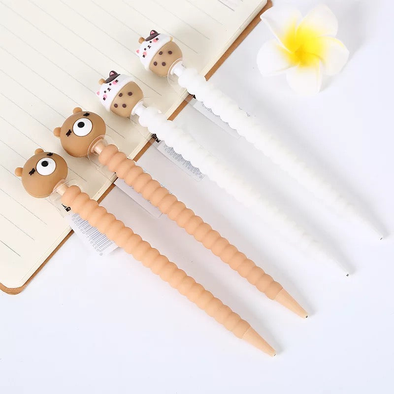 Silicone Cat and Bear Mechanical Pencil