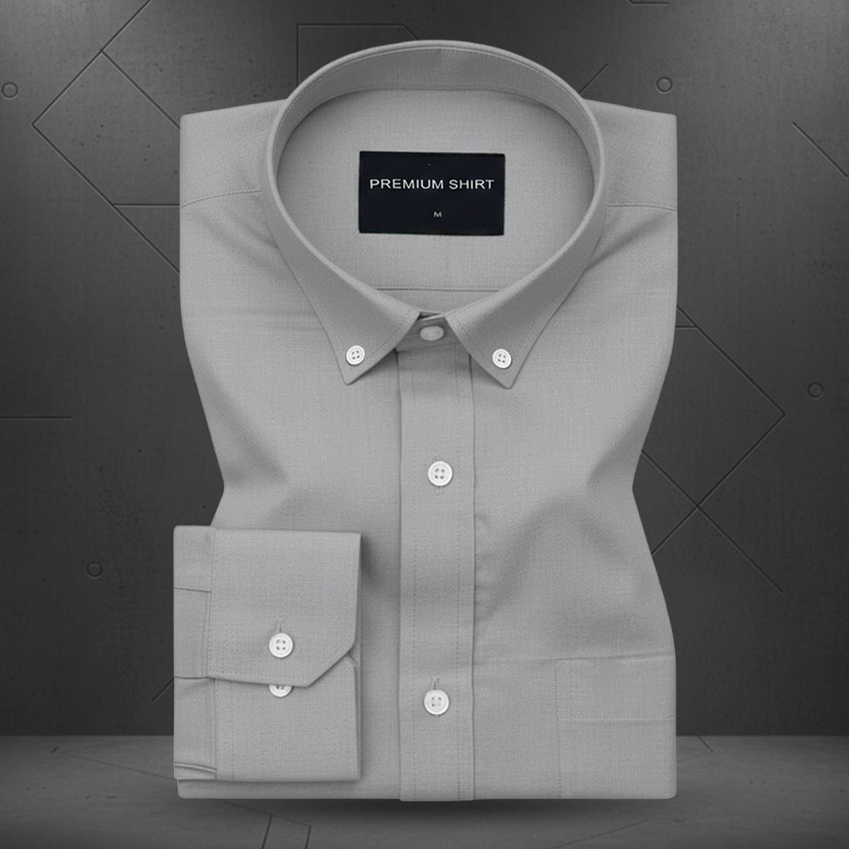 Pack of 2 Oxford Cotton Shirt For Men (Silver & Cream)