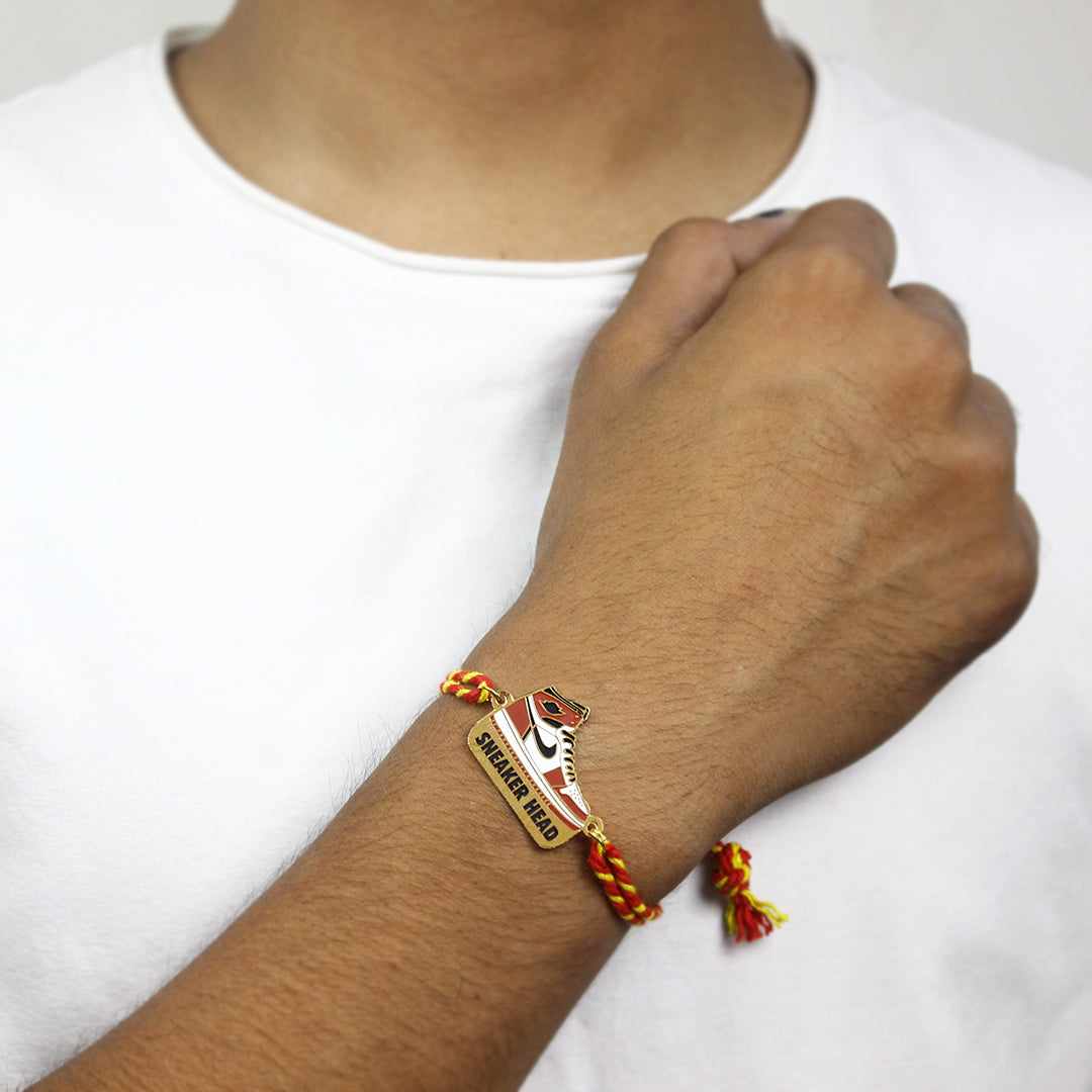 Sneaker Head Metal Rakhi