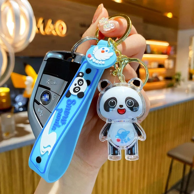 Snow Panda 3D Keychain
