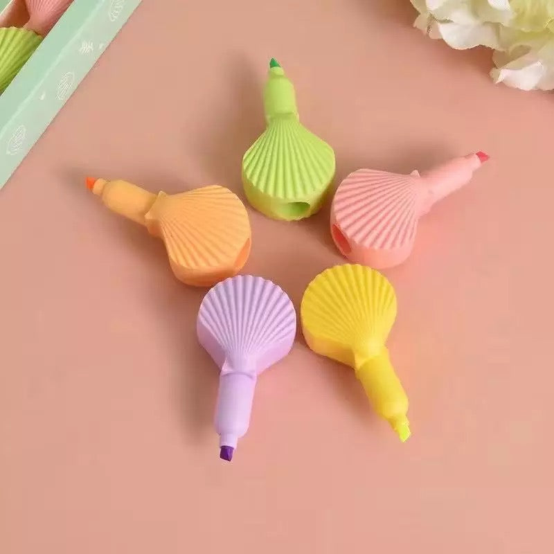 Stackable Shell Highlighters - Set of 5