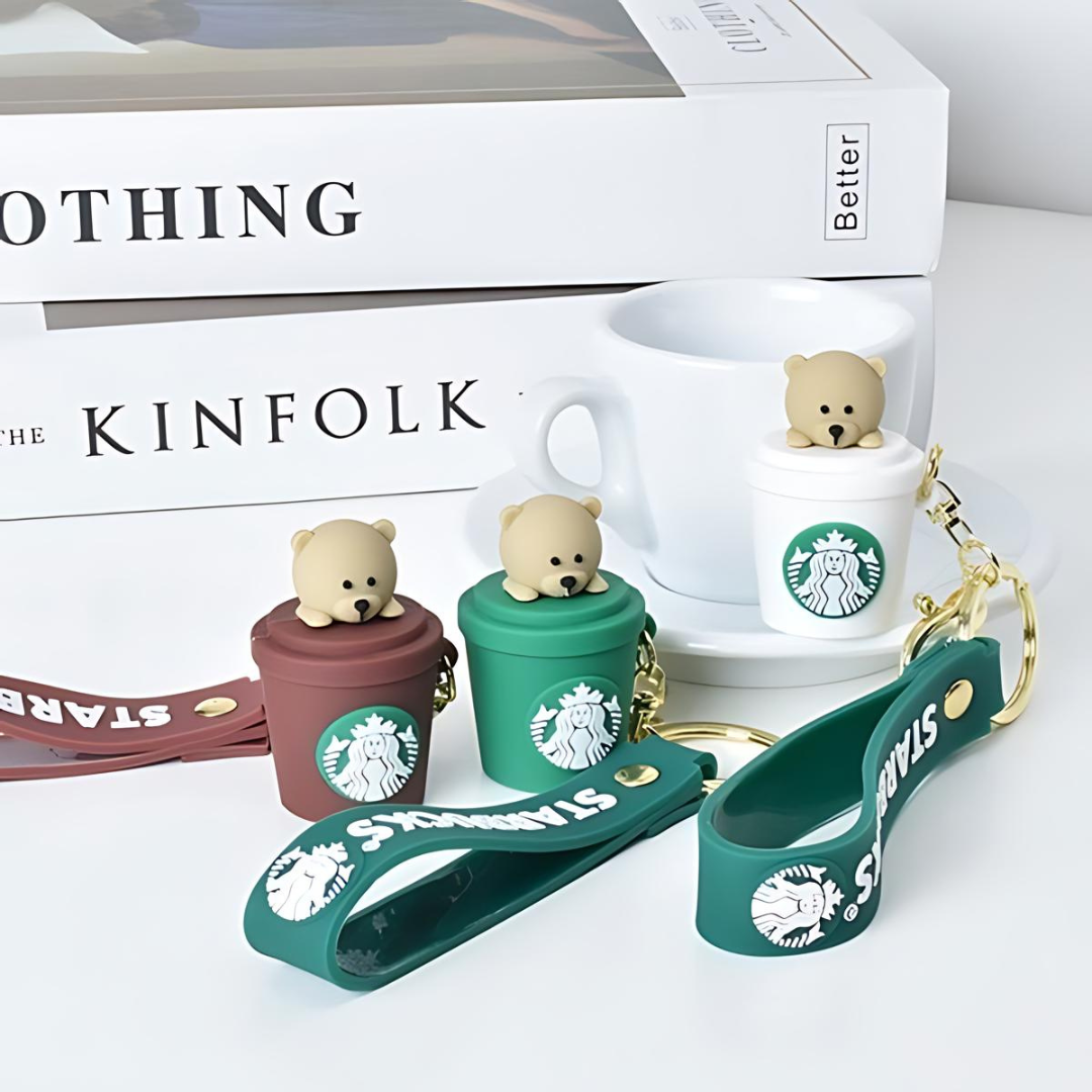 Starbucks Bear Cup 3D Keychain