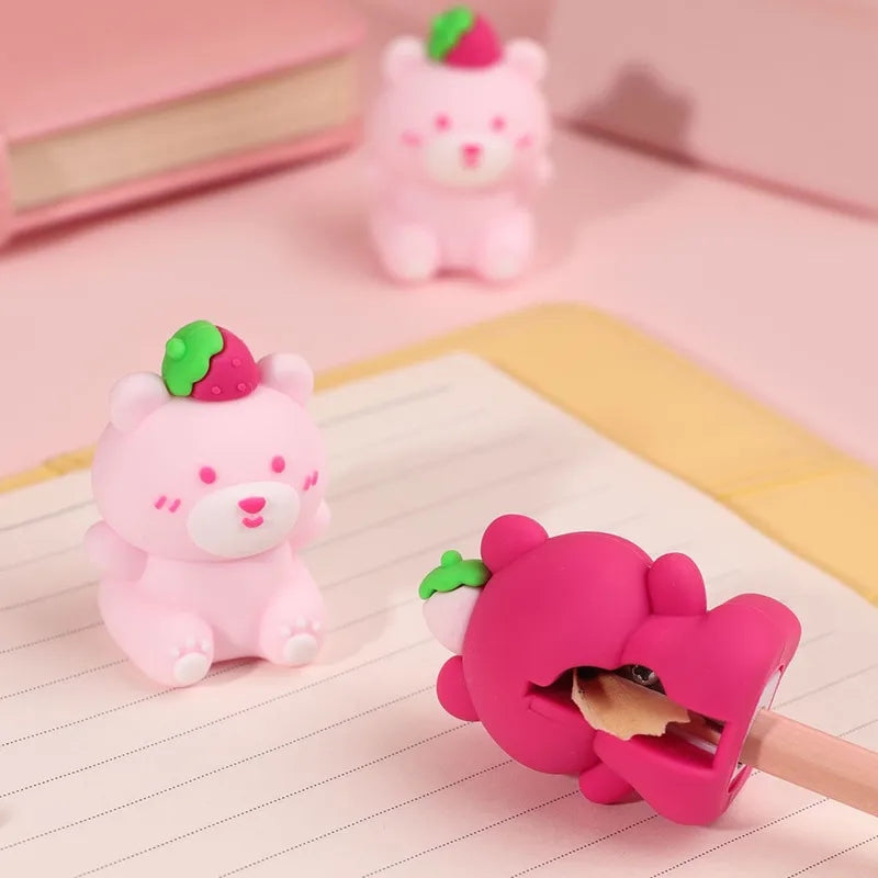 Strawberry Bear Pencil Sharpener