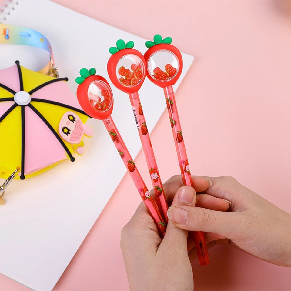 Strawberry Confetti Pen
