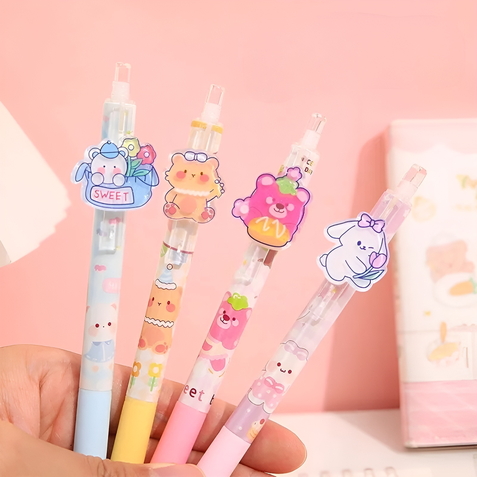 Sweet Animal Charm Gel Pen